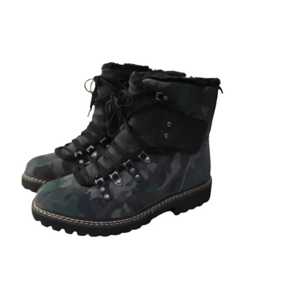 Earth Kodiak Glacier suede camo hiking boots size 8  - Picture 13 of 14